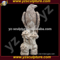 outdoor stone carving large eagle statues for sale